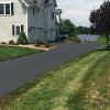 Residential driveway after sealcoating